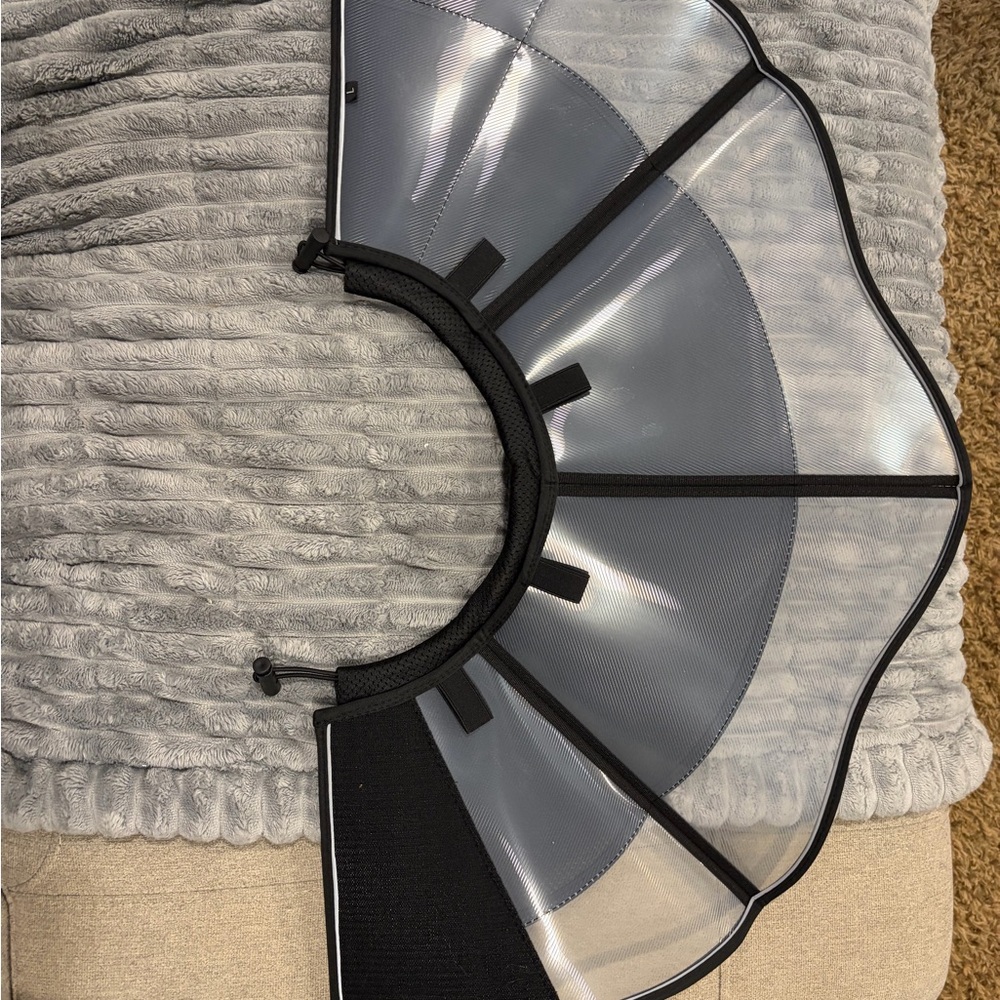 Large Soft dog cone Collar for dogs after surgery. Transplant Breathable